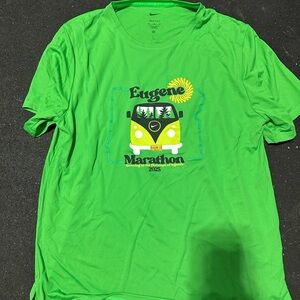 Nike Bright Green Marathon Graphic Tee